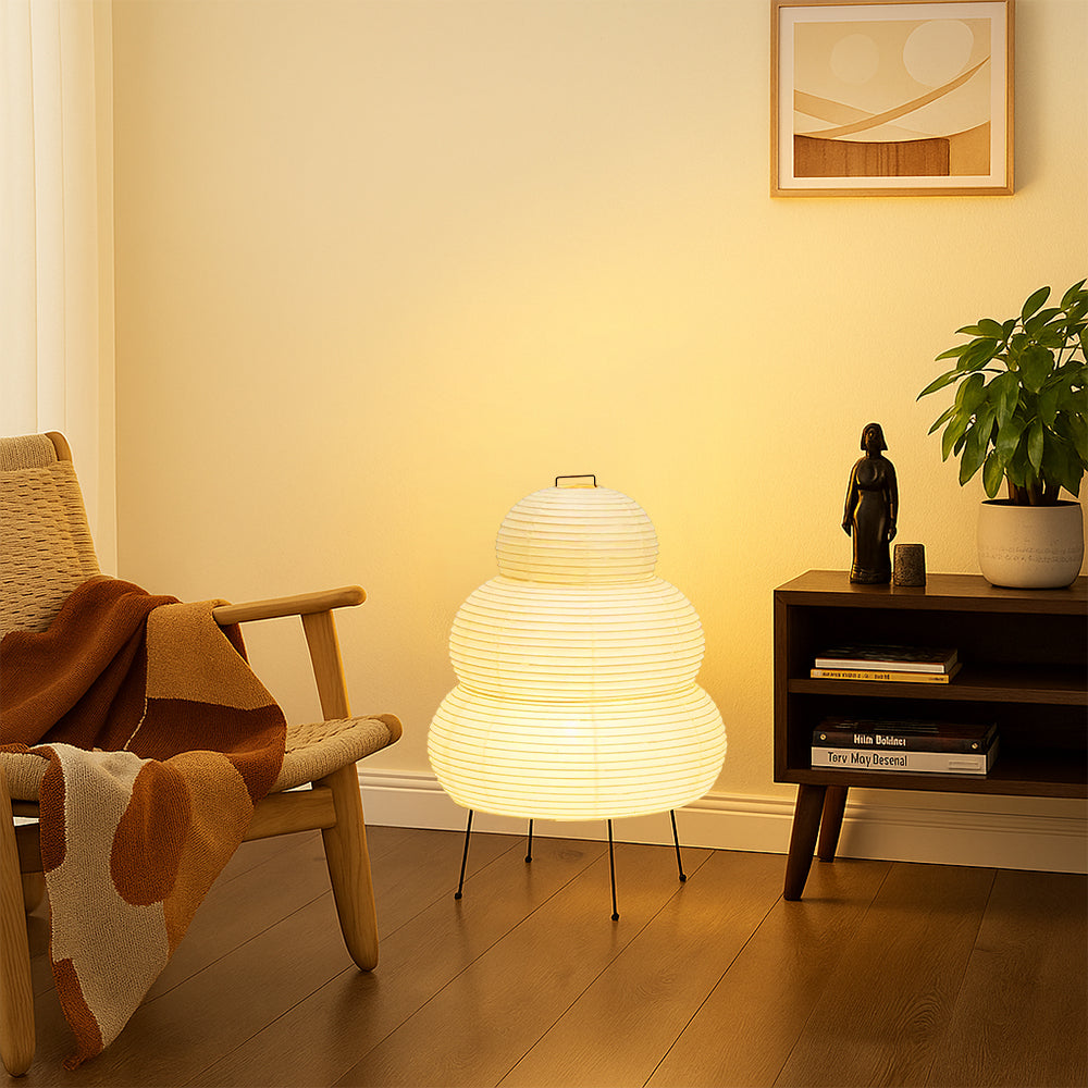 Tischlampe aus Reispapier