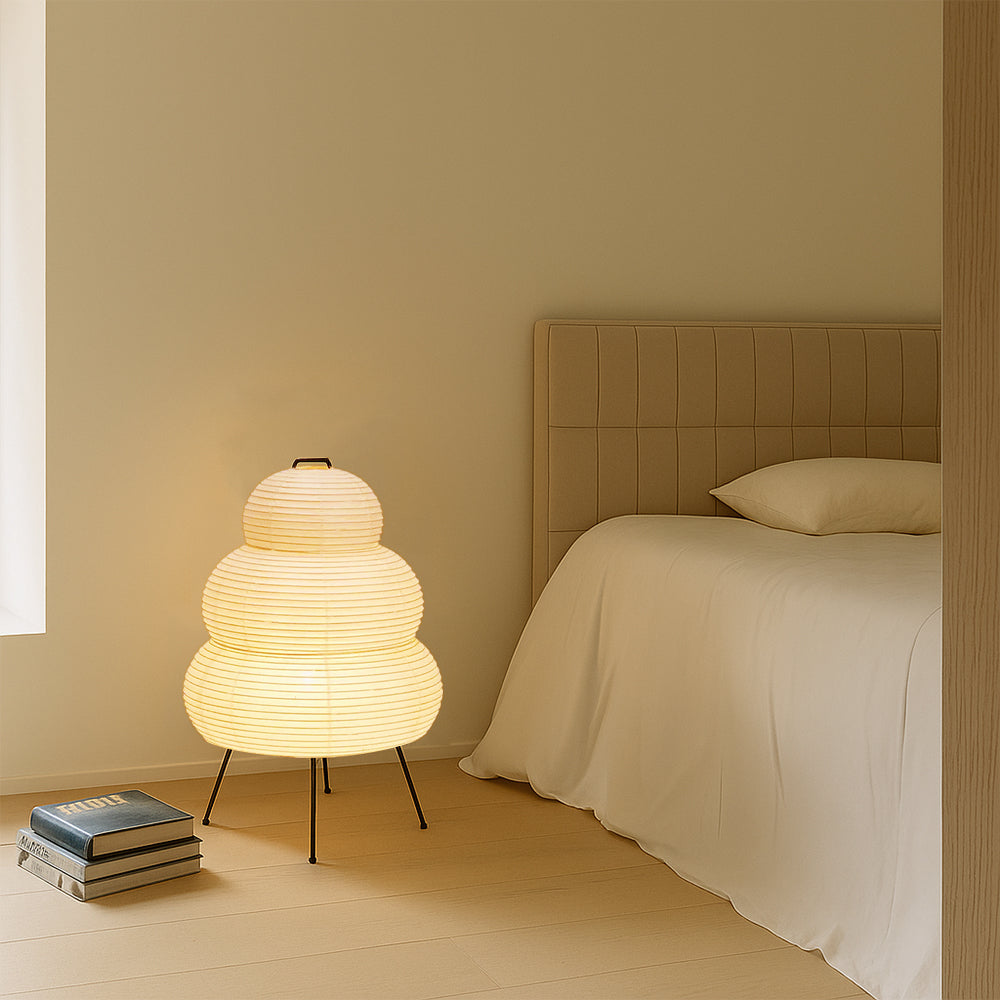 Tischlampe aus Reispapier
