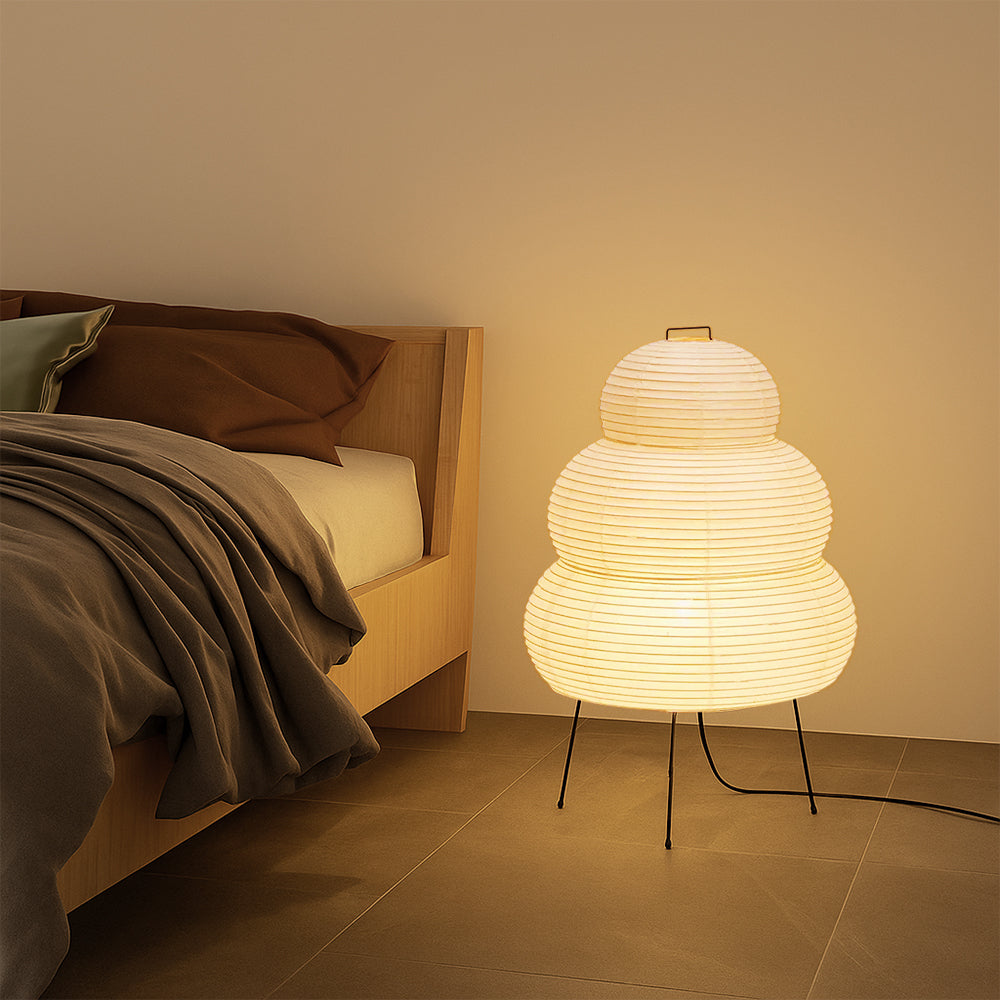 Tischlampe aus Reispapier