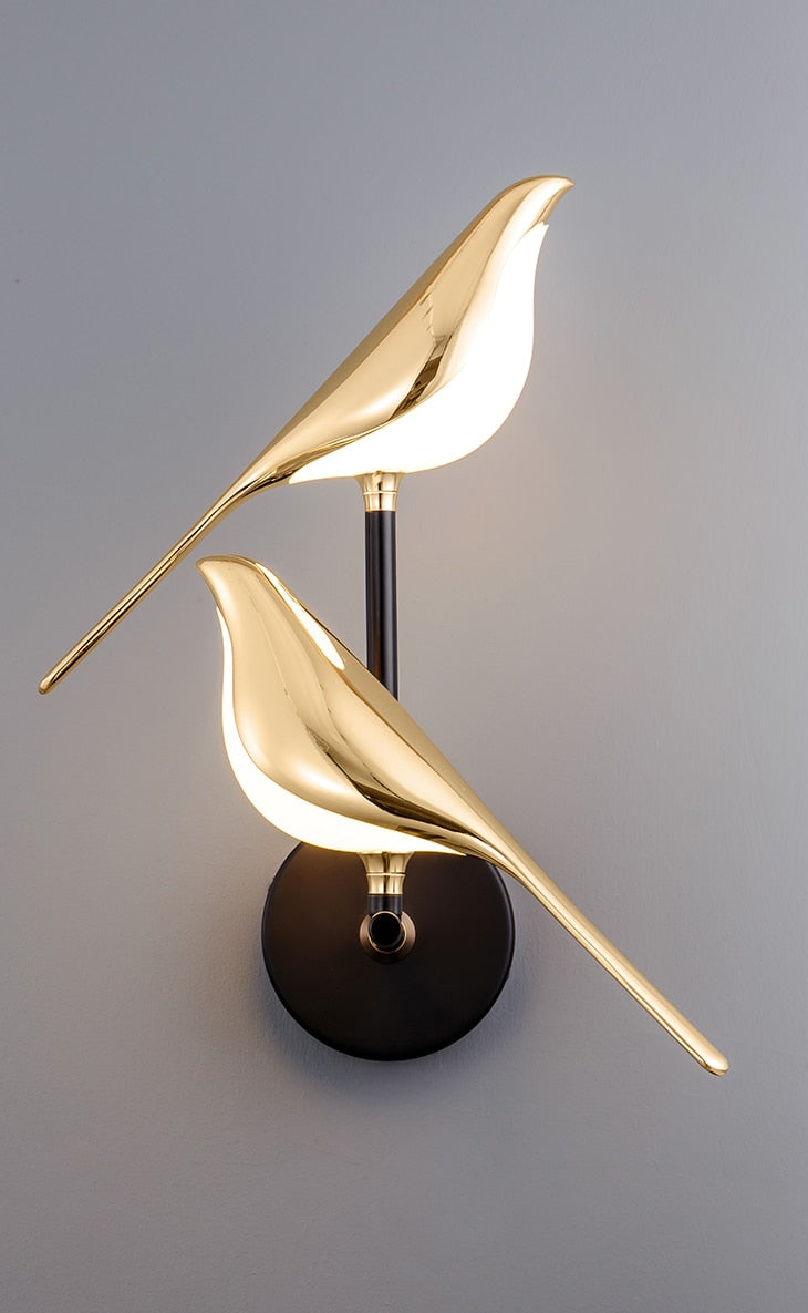 MrBird's Moderne Wandleuchte in Form von Vögeln