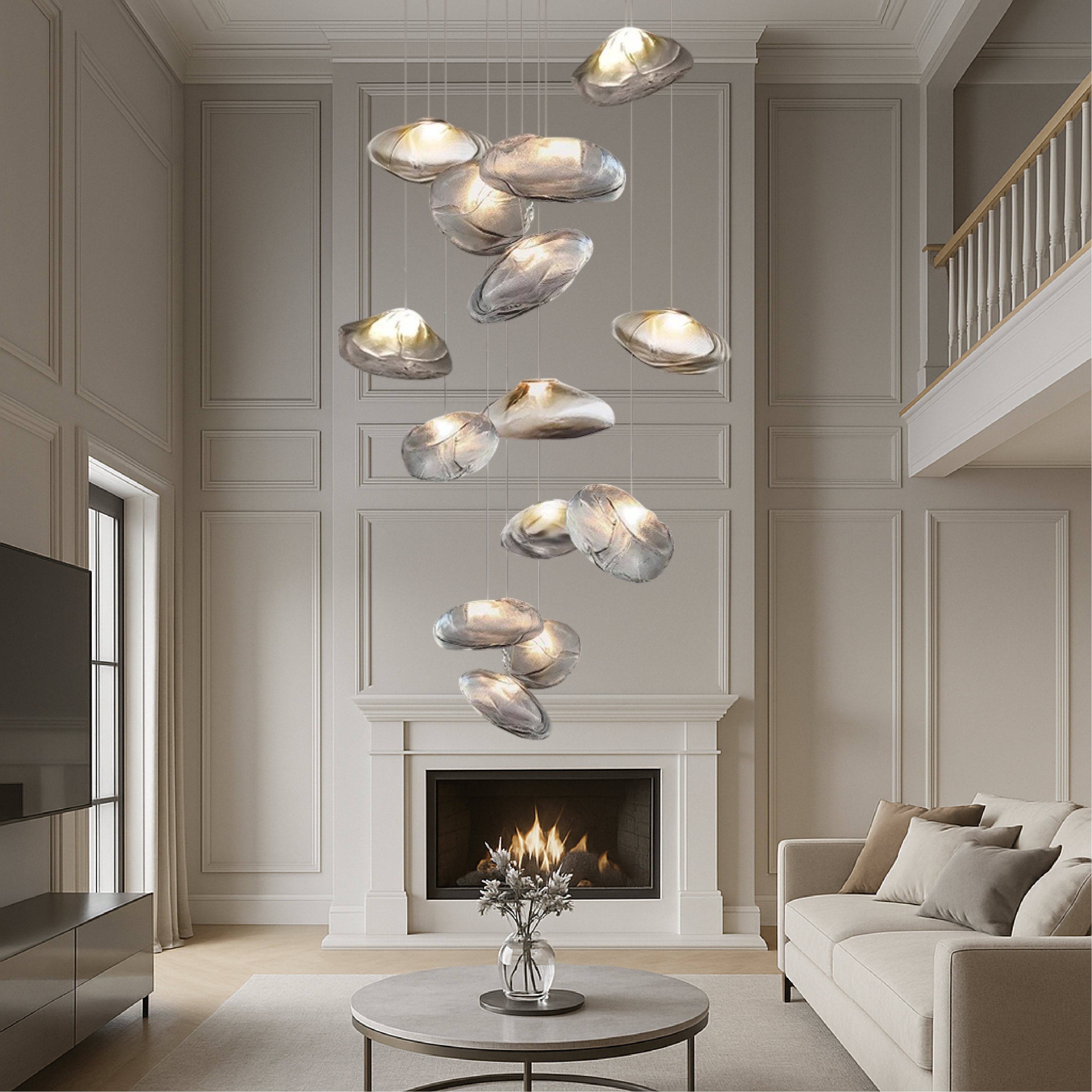 Nordic Glass Villa Kronleuchter