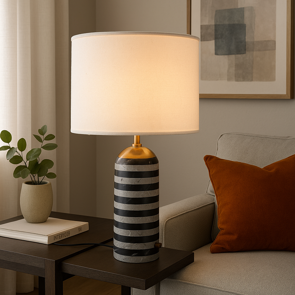 Rexo Marmor Tischlampe