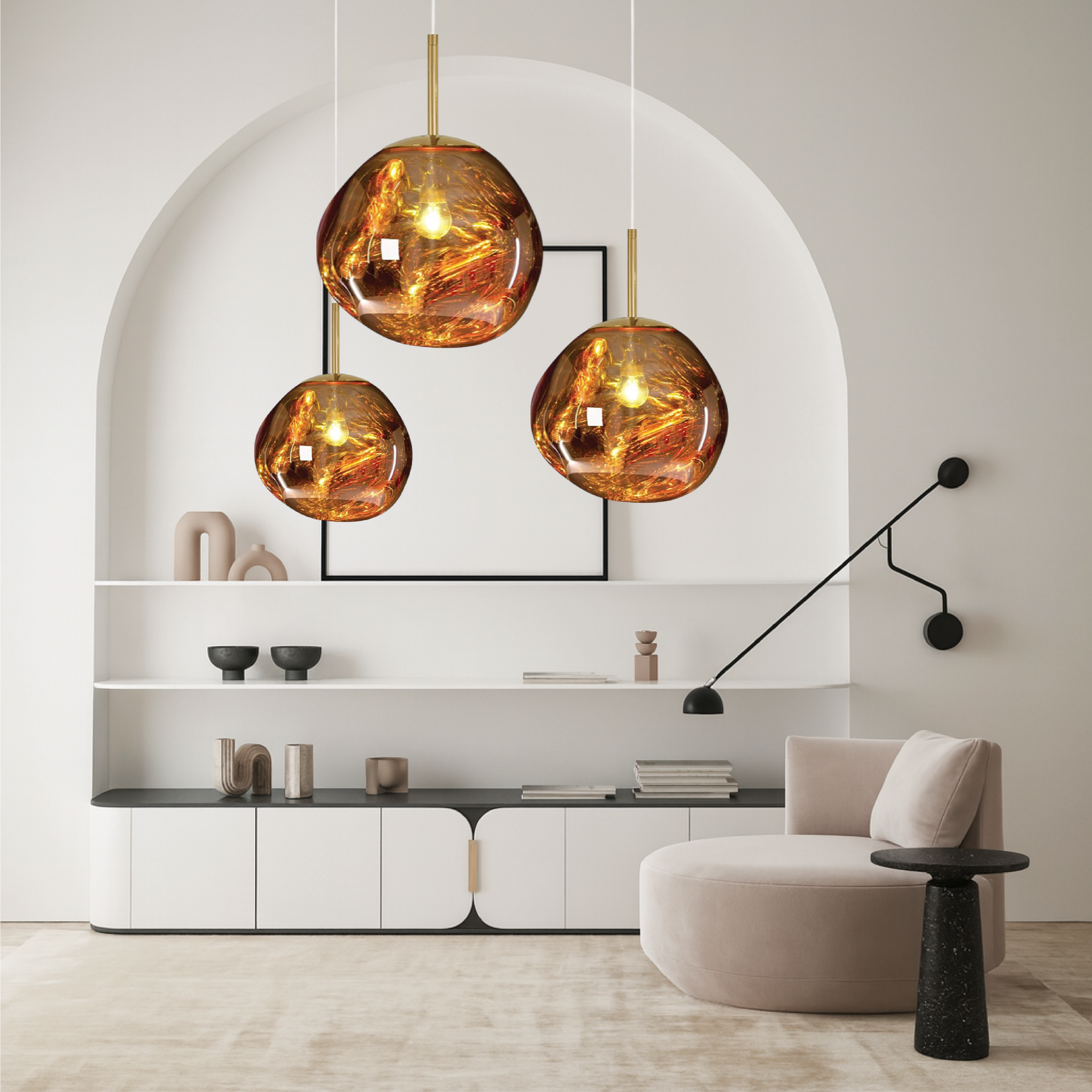 Melt Glass Pendelleuchte