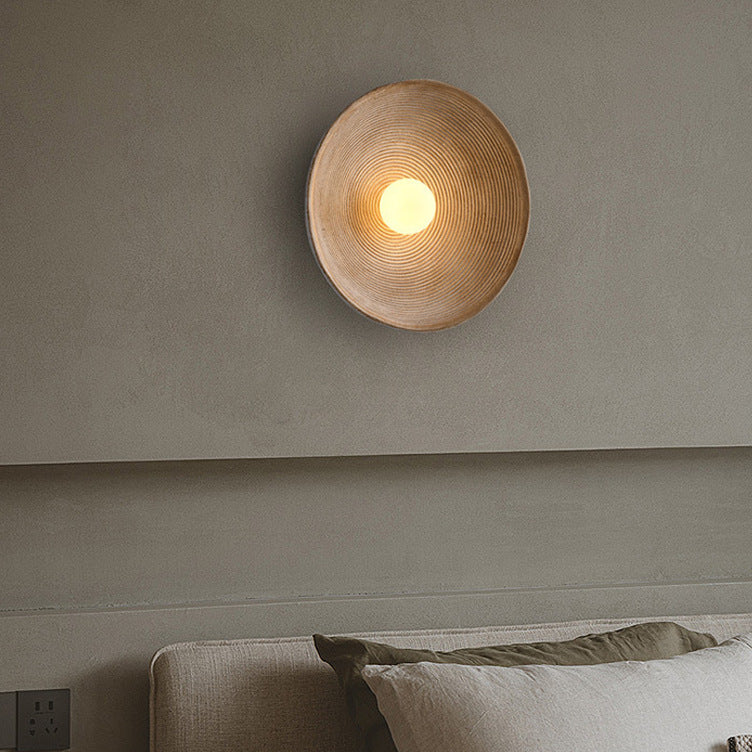 Japanische Wandleuchte aus Holz