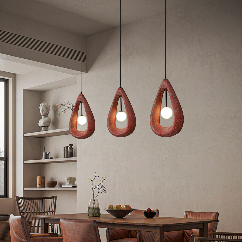 Japandi Oval Pendelleuchte
