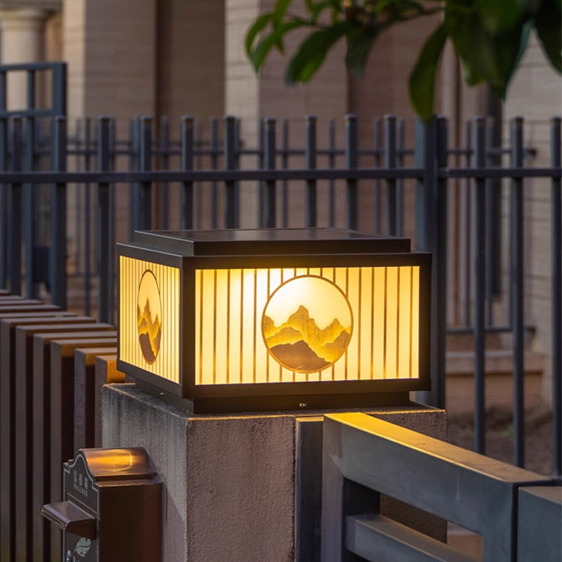 Solar-Pfostenleuchte für draußen