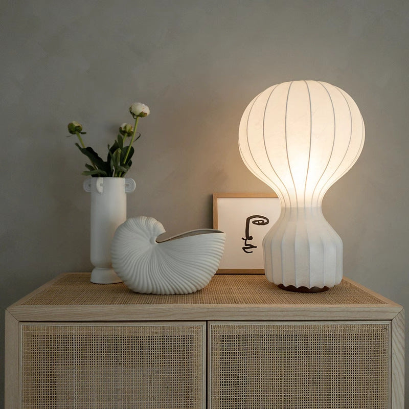 Wabi Sabi Seiden-Tischlampe