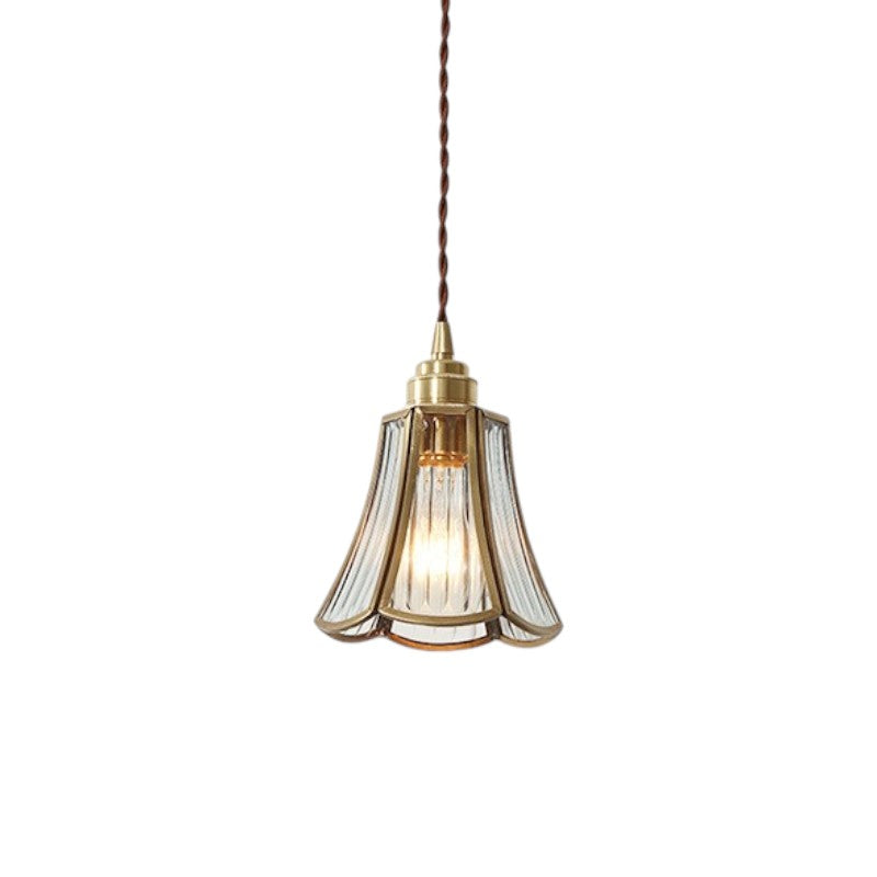 Vintage Glas Pendelleuchte