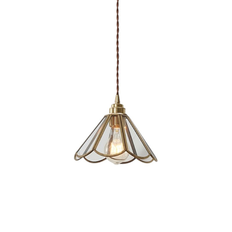 Vintage Glas Pendelleuchte