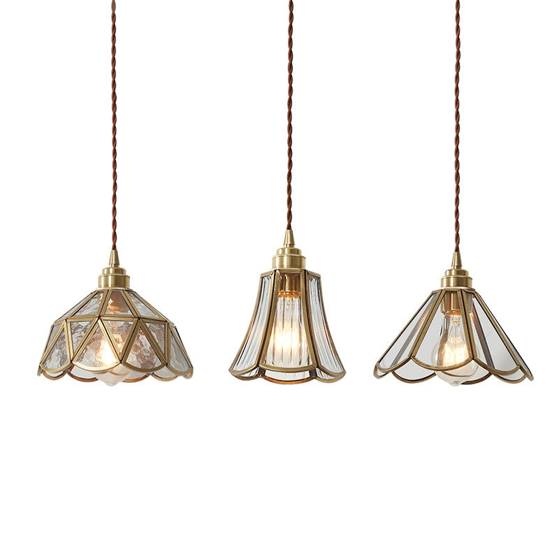 Vintage Glas Pendelleuchte