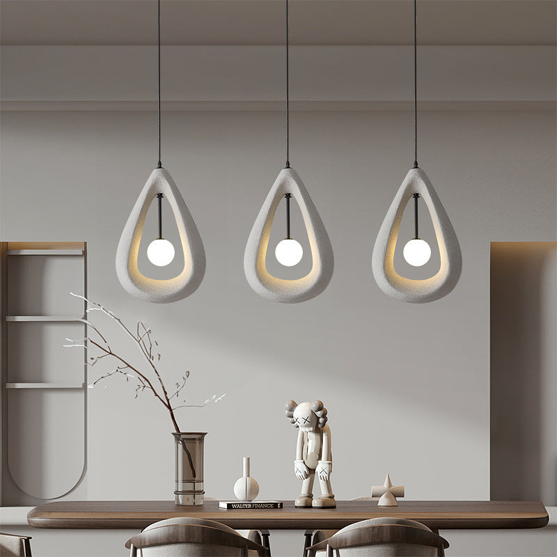 Japandi Oval Pendelleuchte