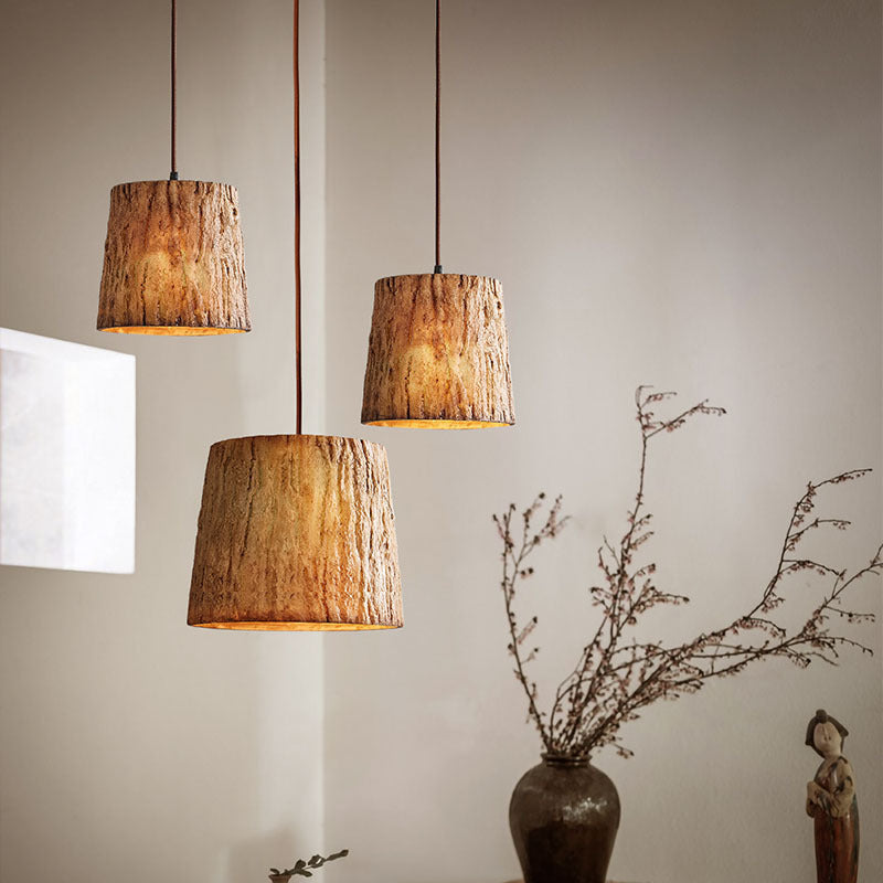 Wood Log Pendelleuchte