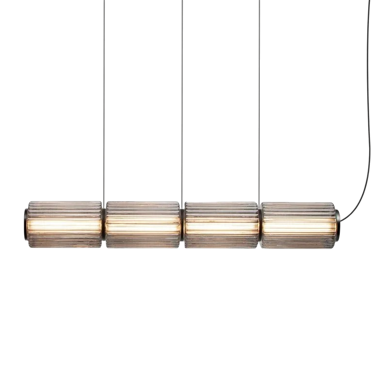 Zylinder Glas Pendelleuchte