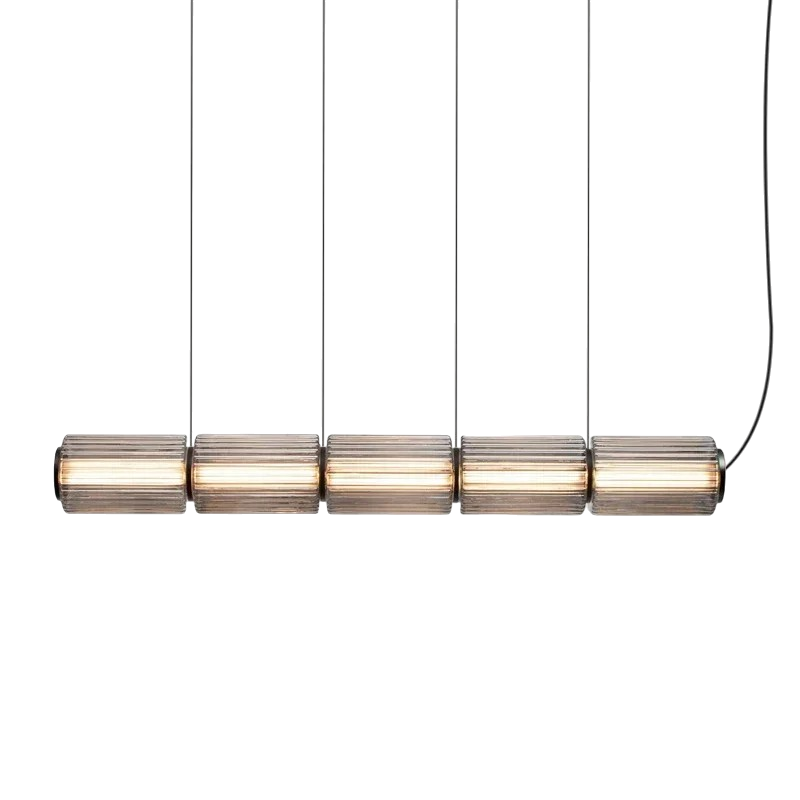 Zylinder Glas Pendelleuchte