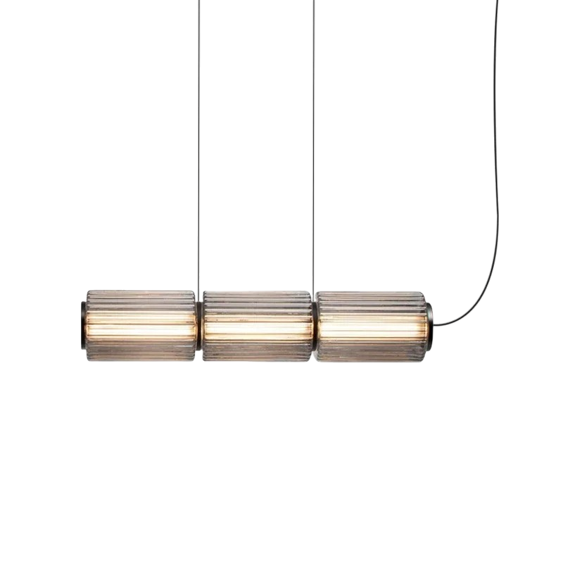 Zylinder Glas Pendelleuchte
