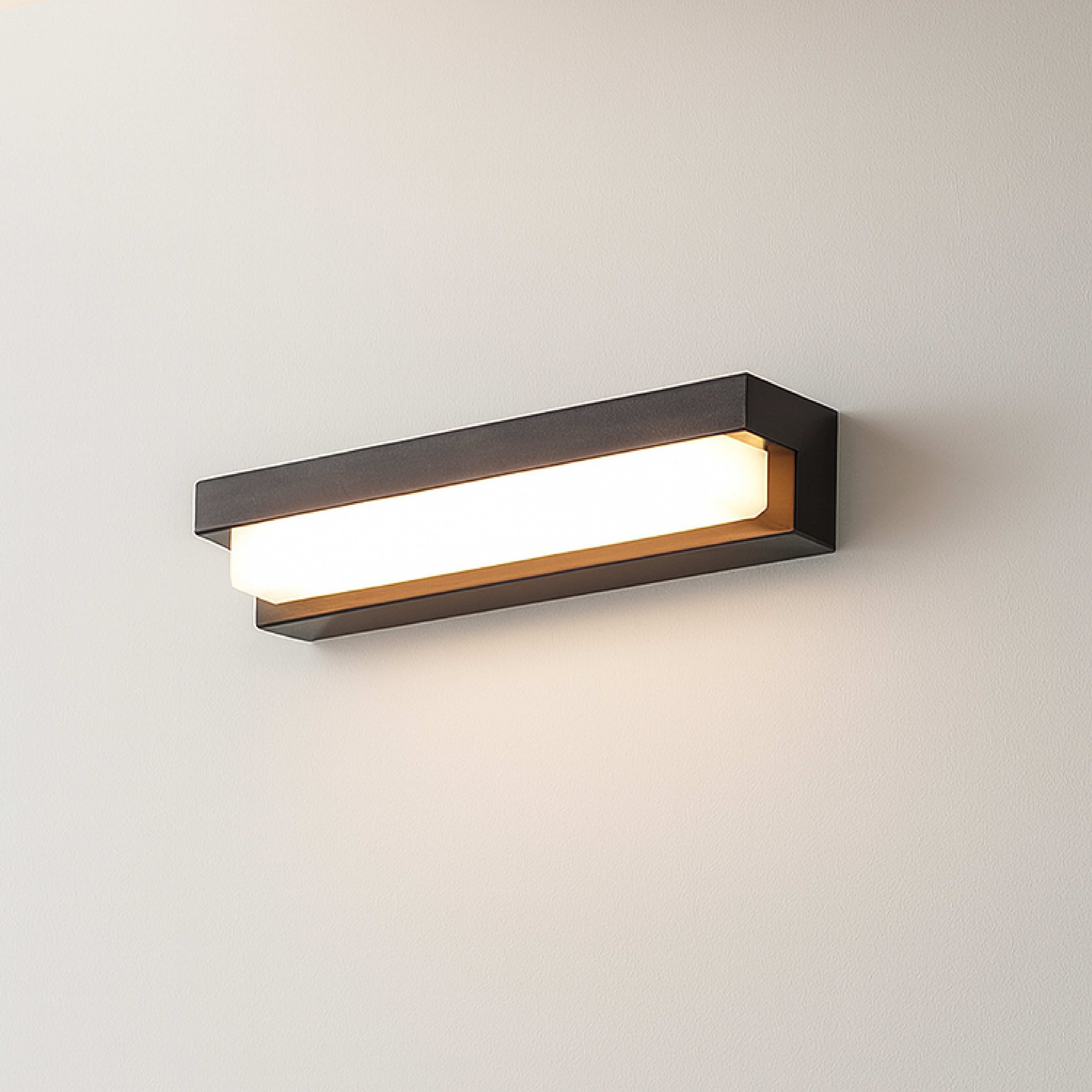 Solarpanel-Wandleuchte für den Außenbereich