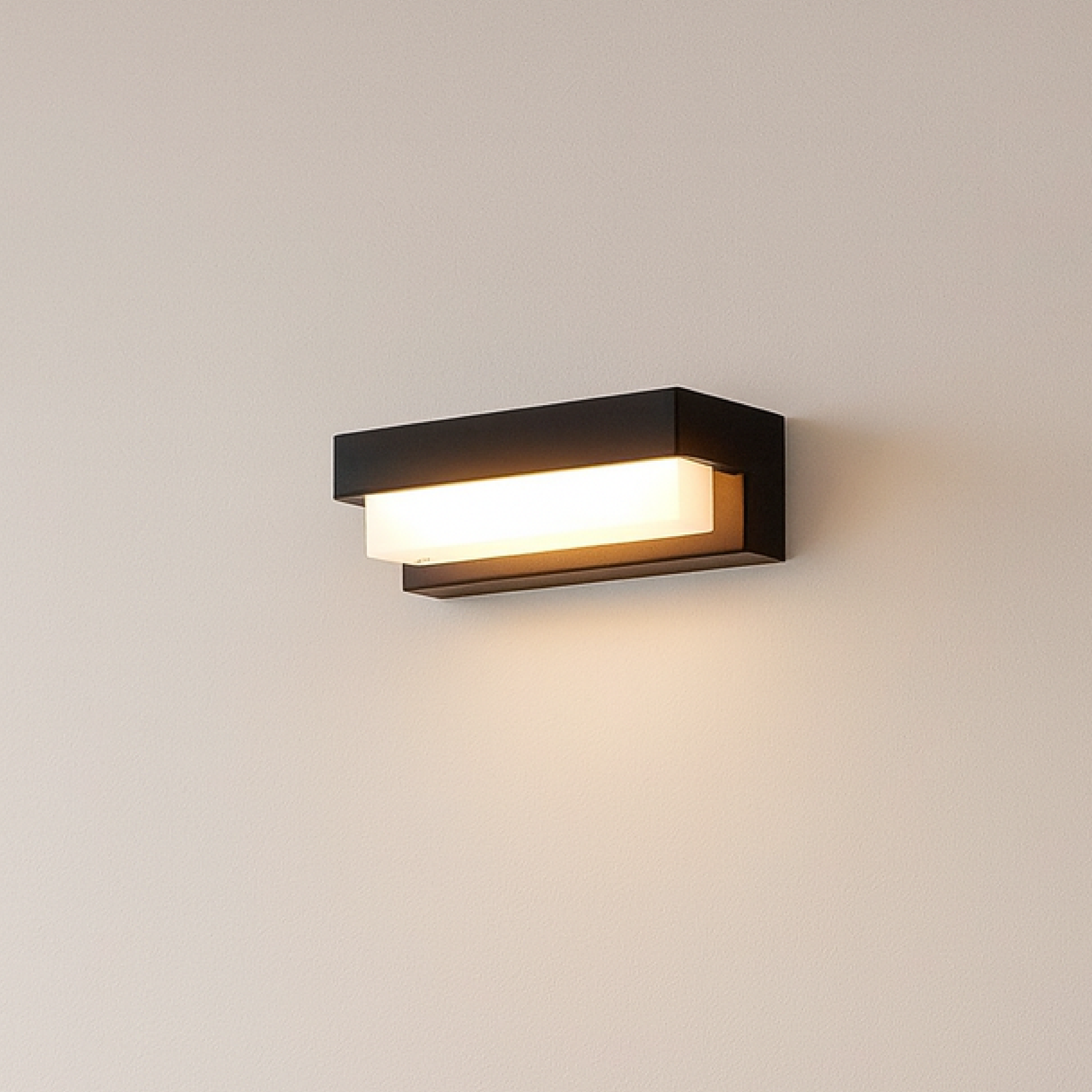 Solarpanel-Wandleuchte für den Außenbereich