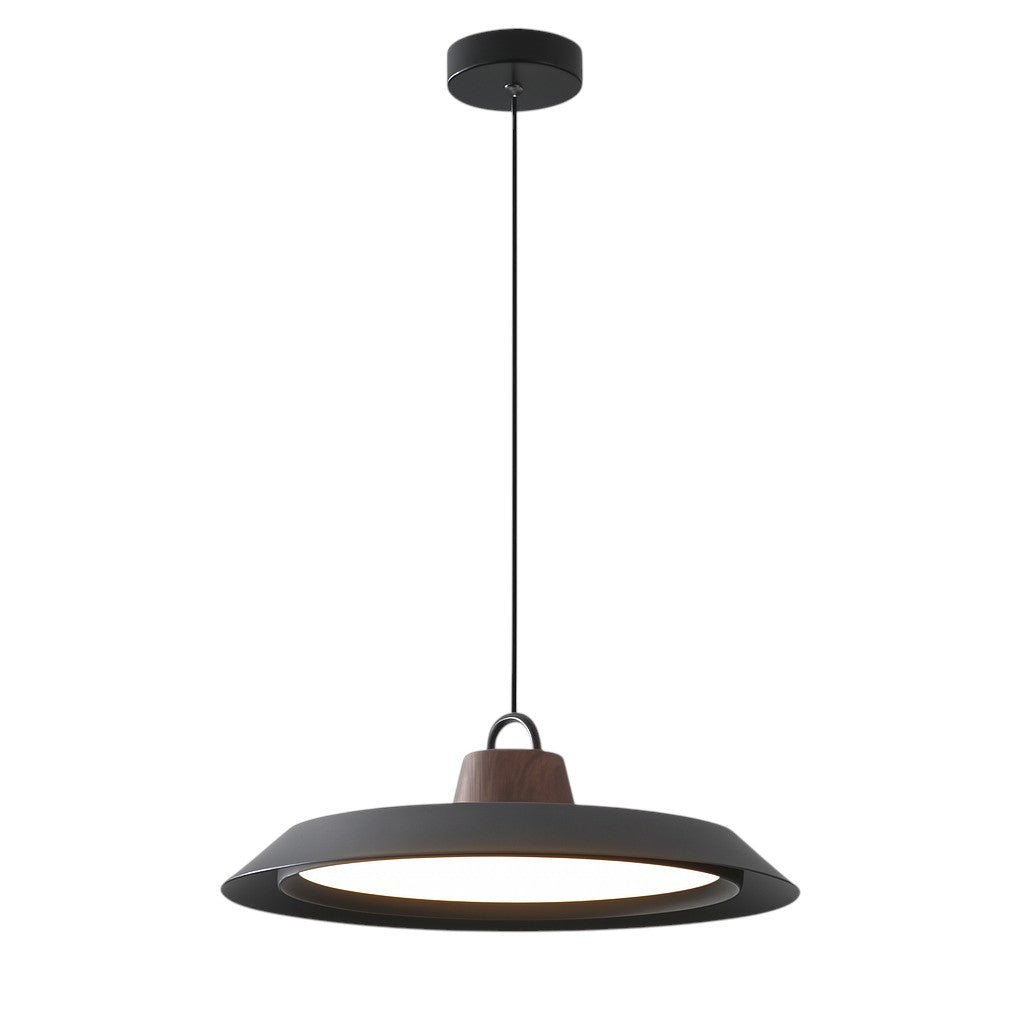 Skandinavische Holz/Metall Pendelleuchte
