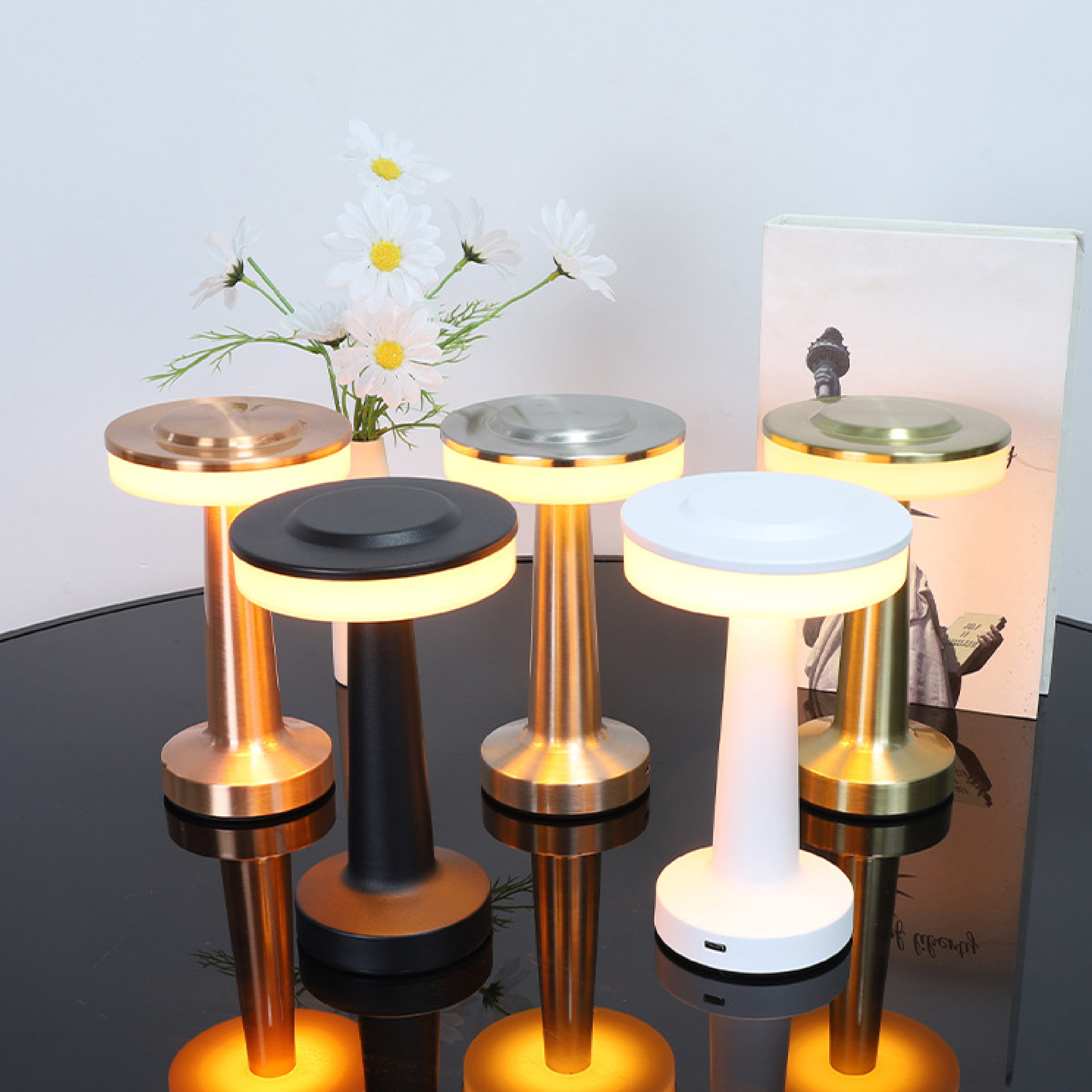 Birdona's Metall-Tischlampe