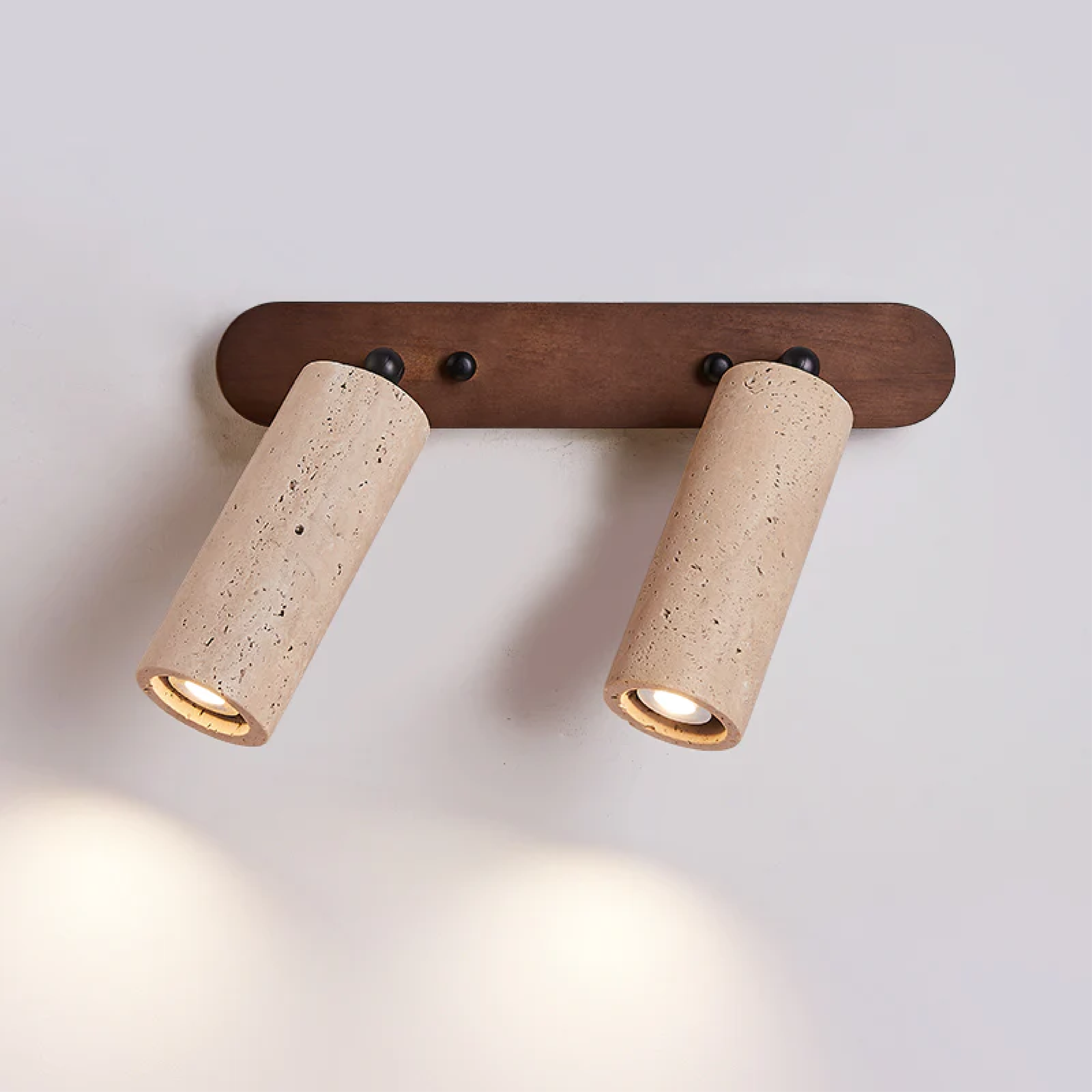 Drehbare Wandleuchte Travertin