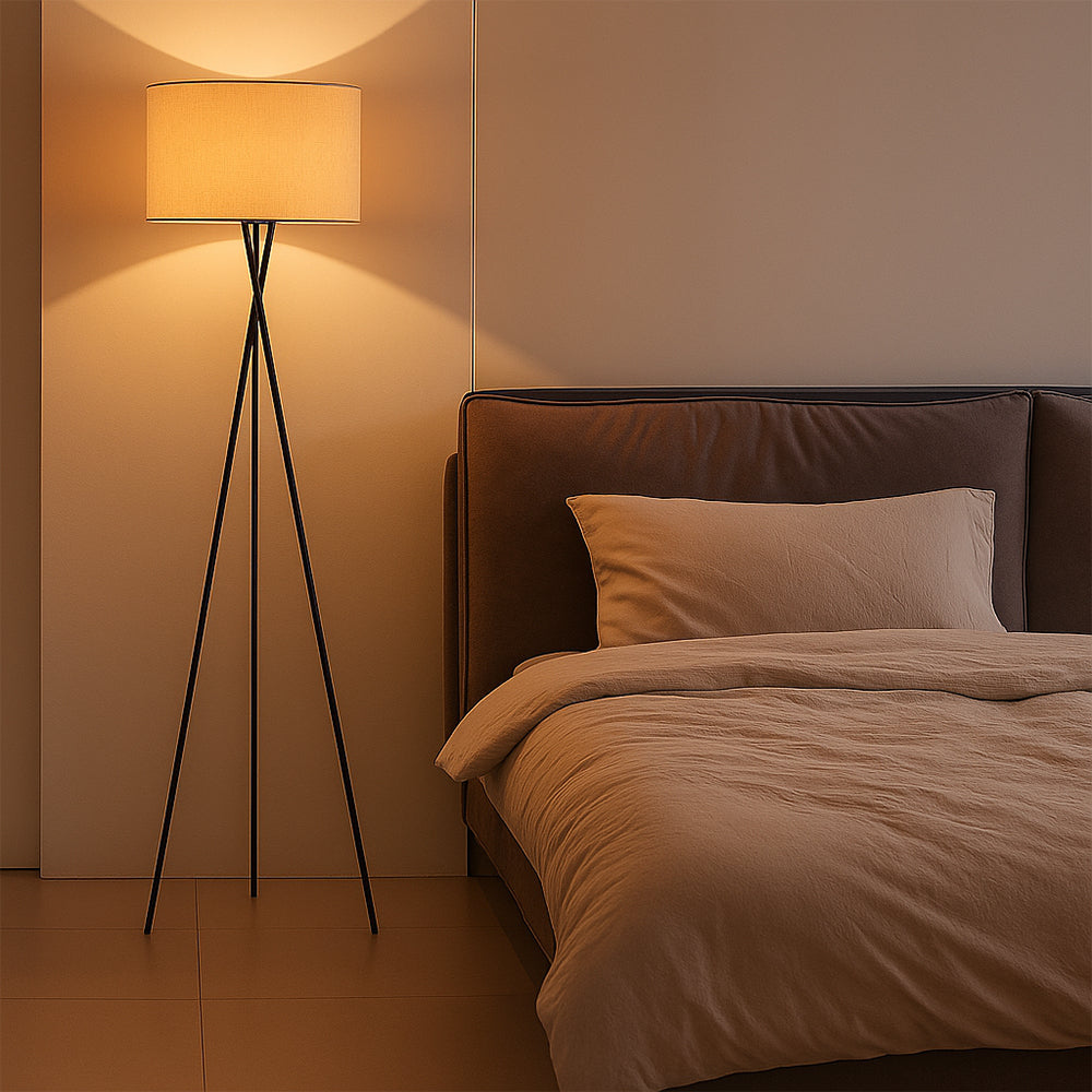 Stehlampe aus Seide