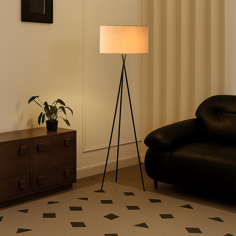 Stehlampe aus Seide