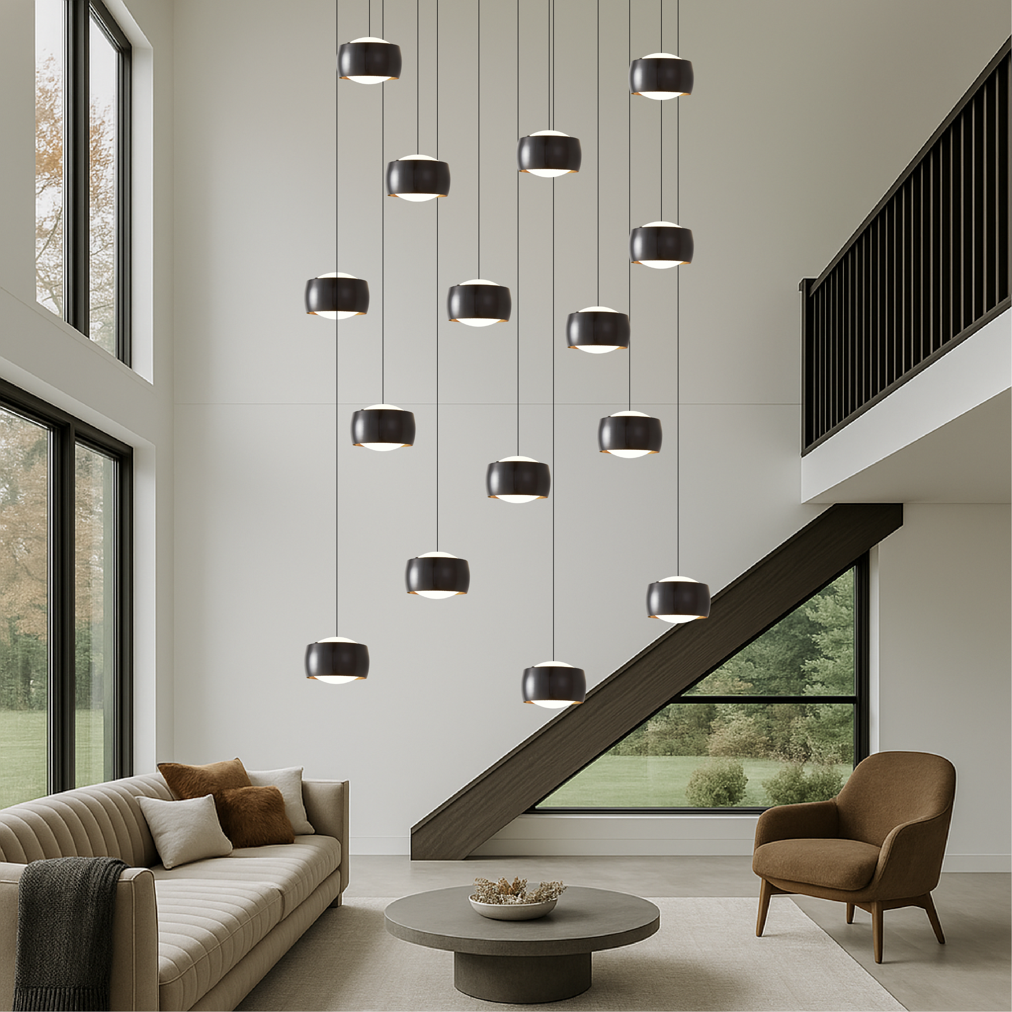 Nordic LED-Treppenlüster