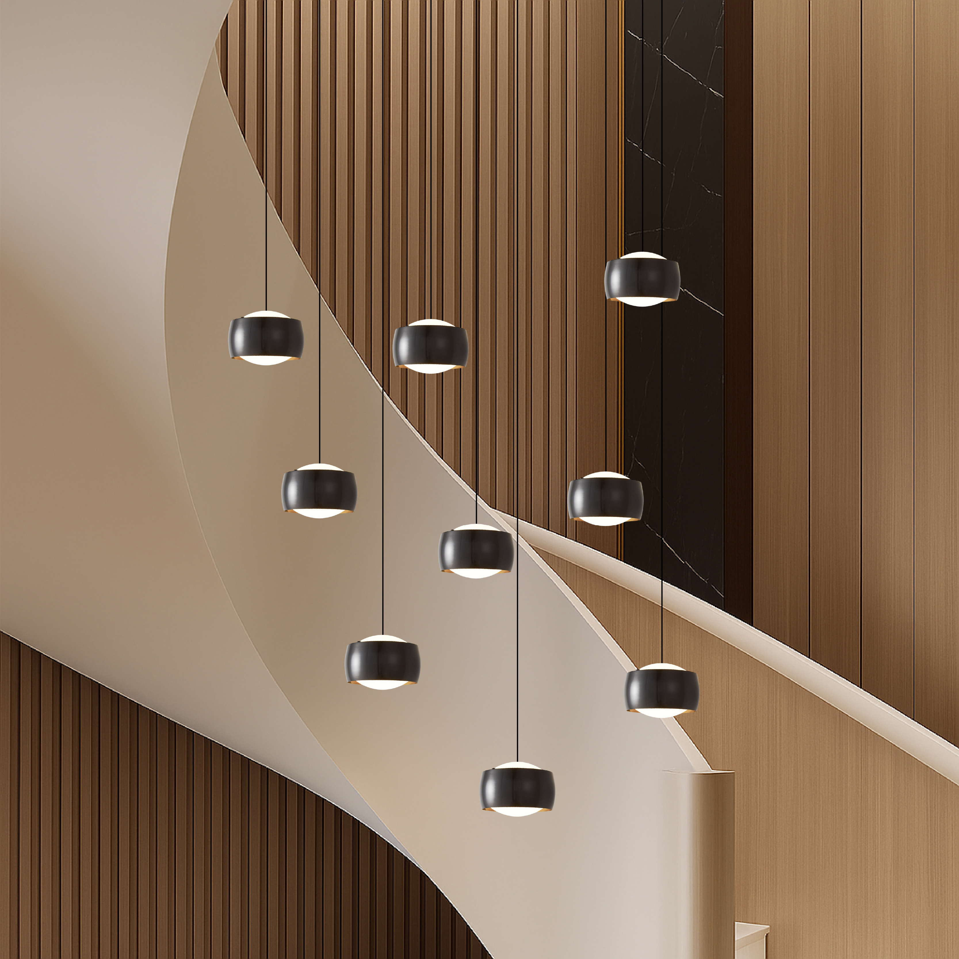 Nordic LED-Treppenlüster