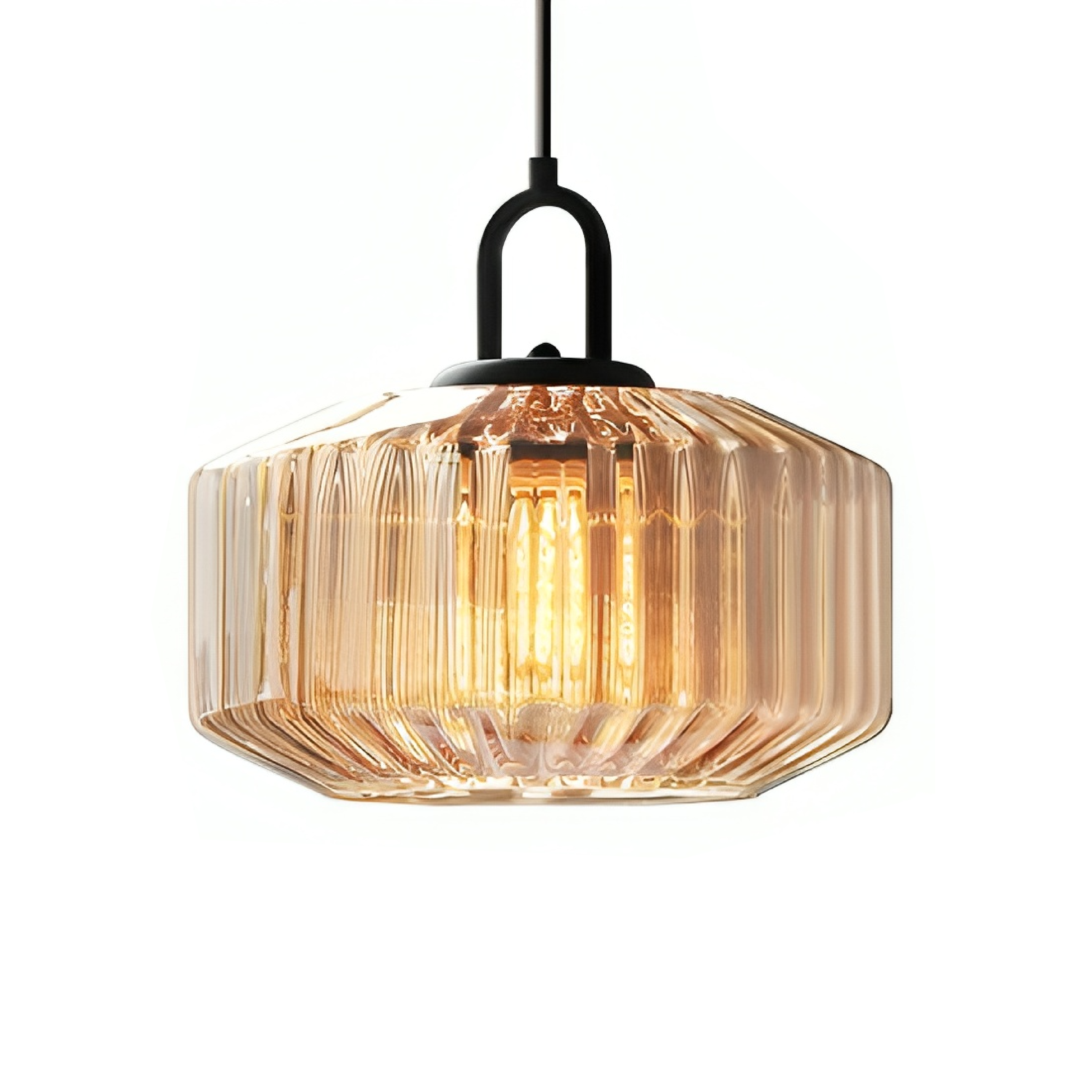 Pendelleuchte aus farbigem Glas