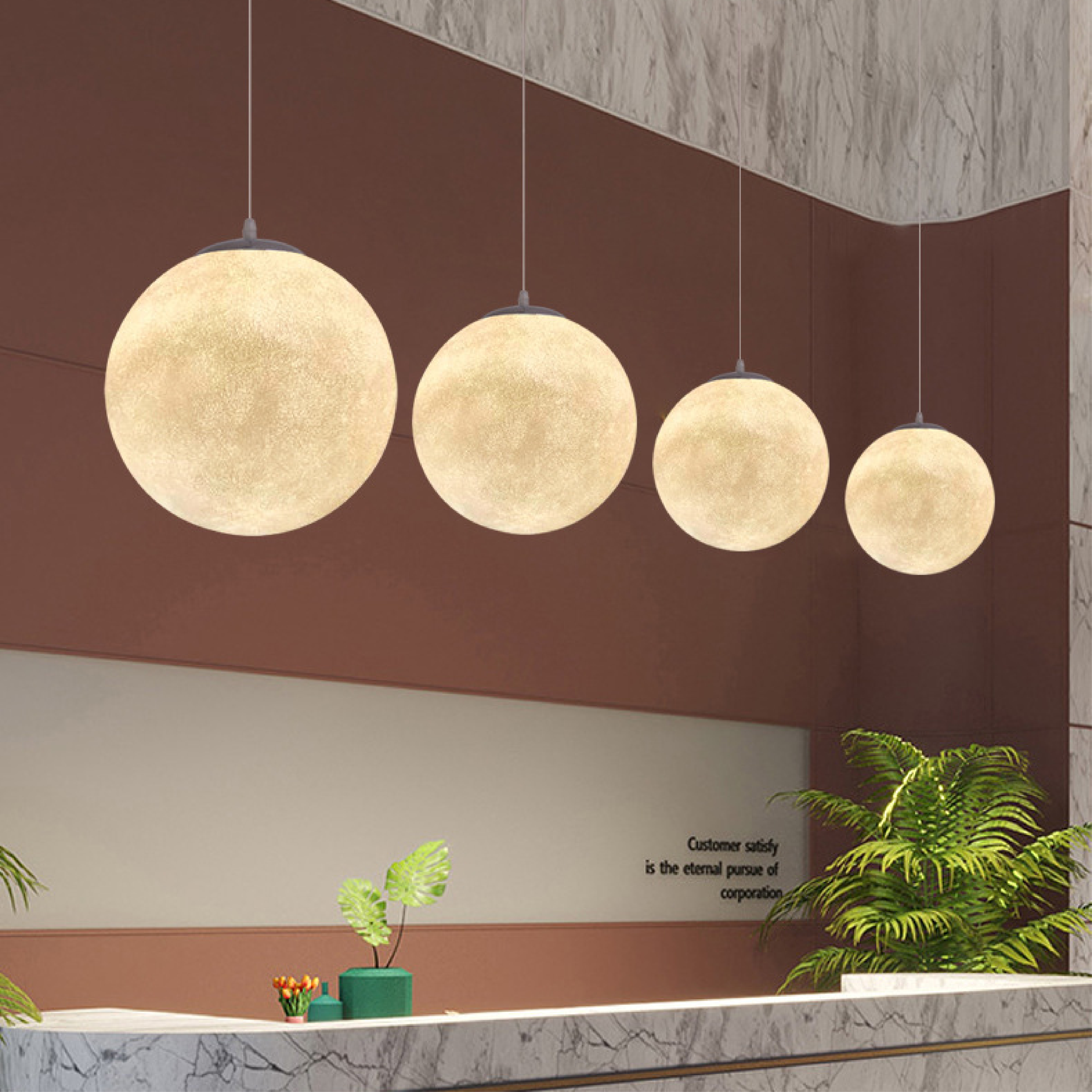 Moon Pattern Pendelleuchte