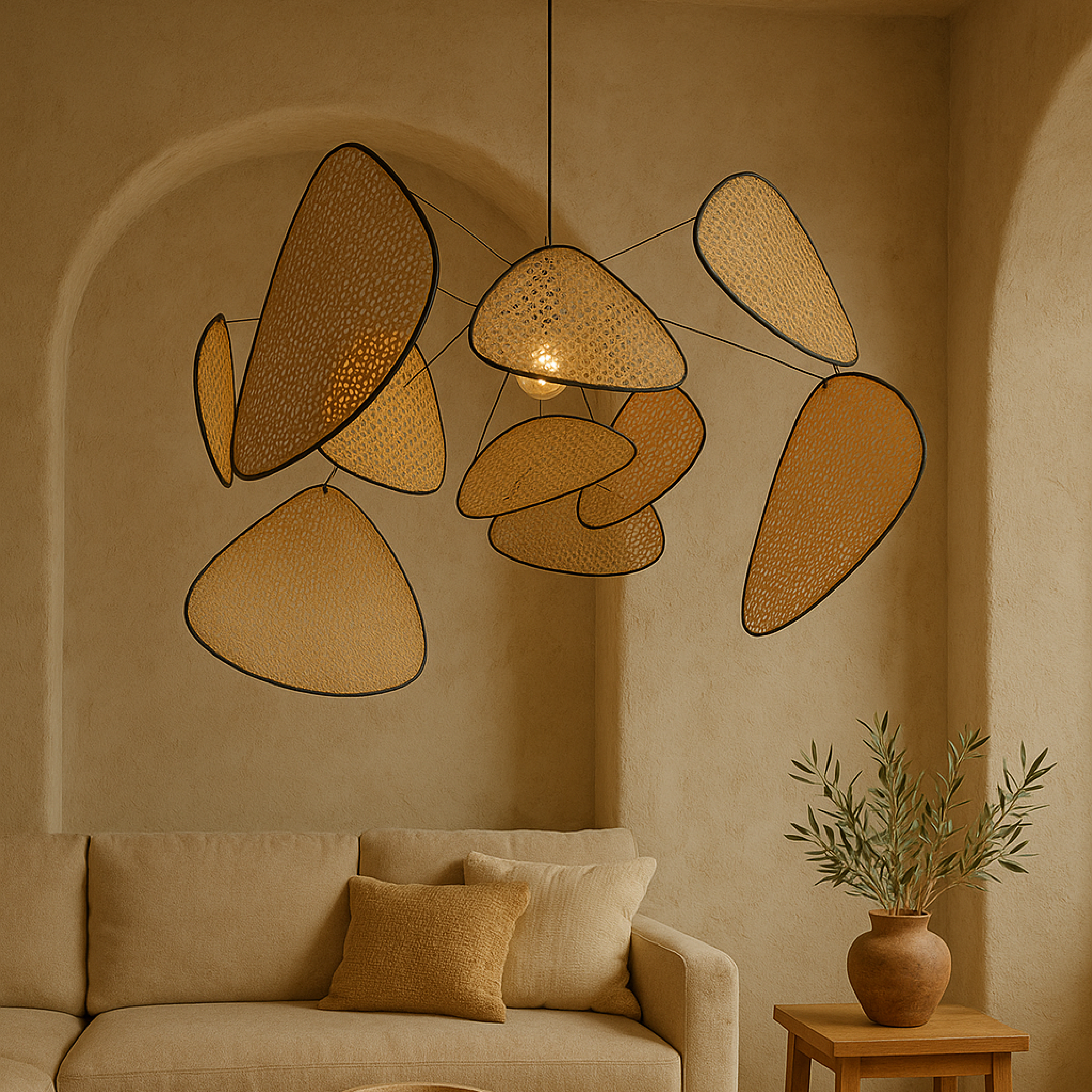 Bria's Rattan Pendelleuchte