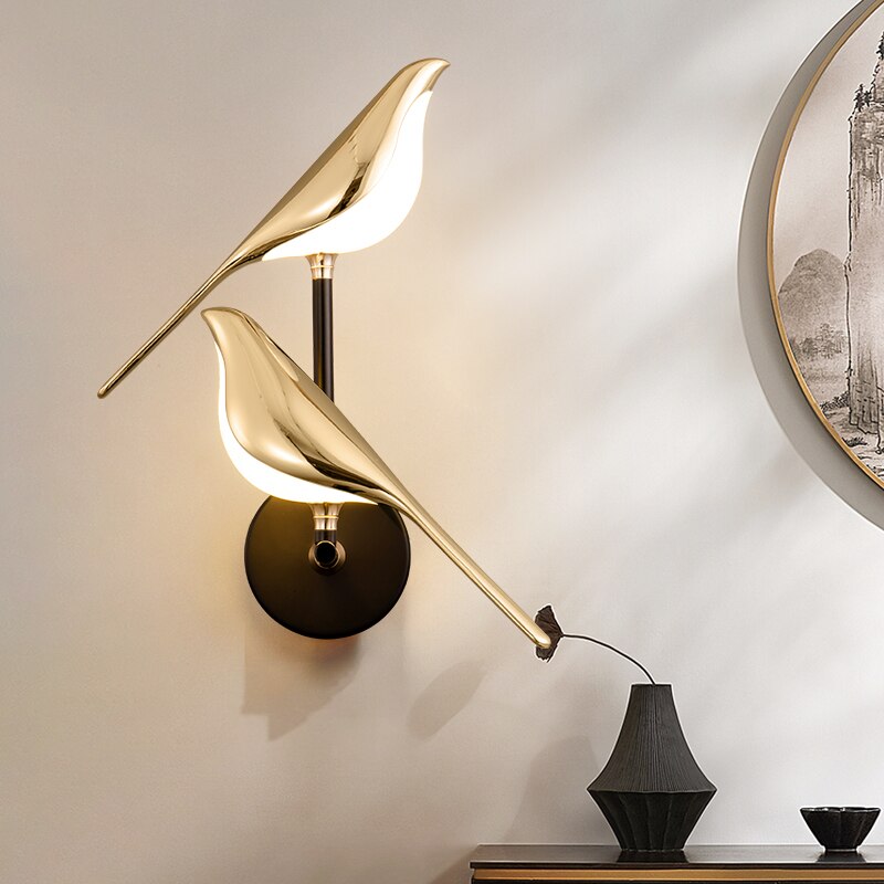 MrBird's Moderne Wandleuchte in Form von Vögeln