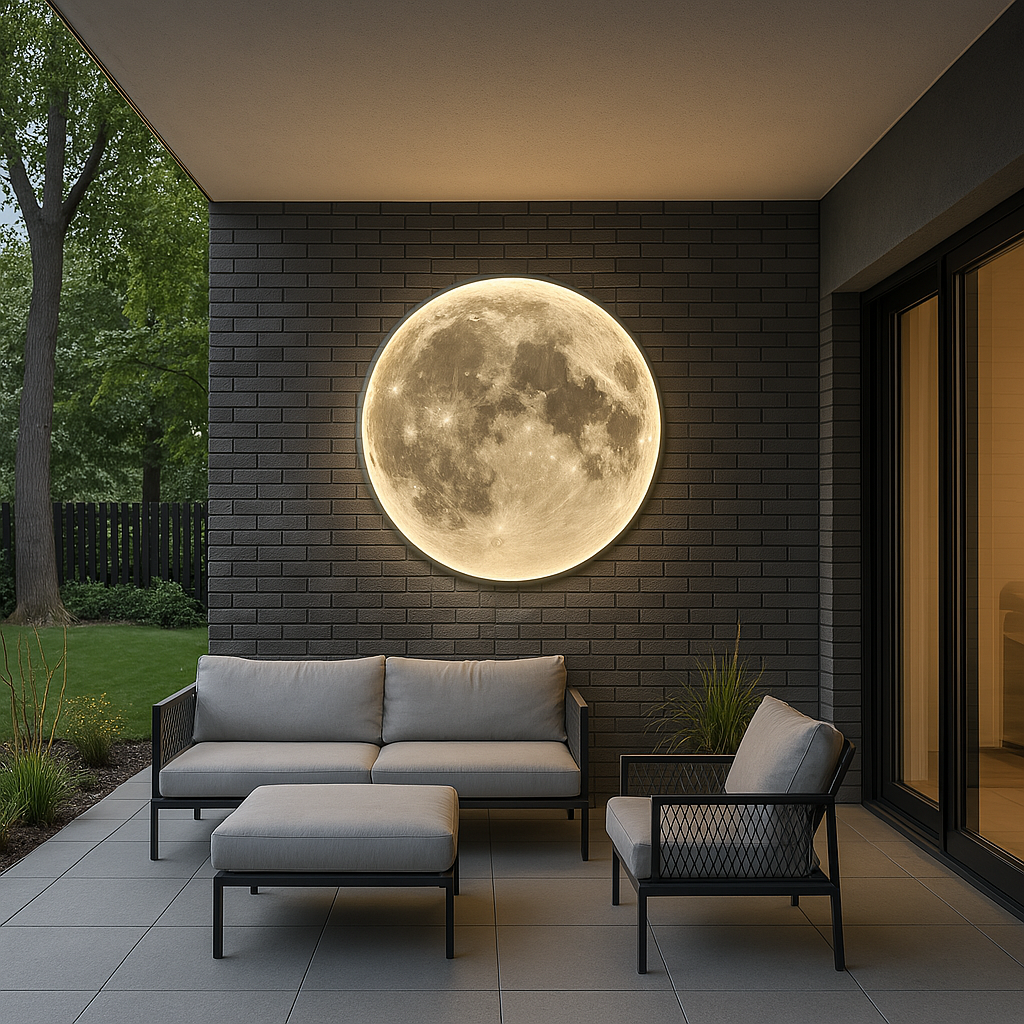 Wandleuchte Mond