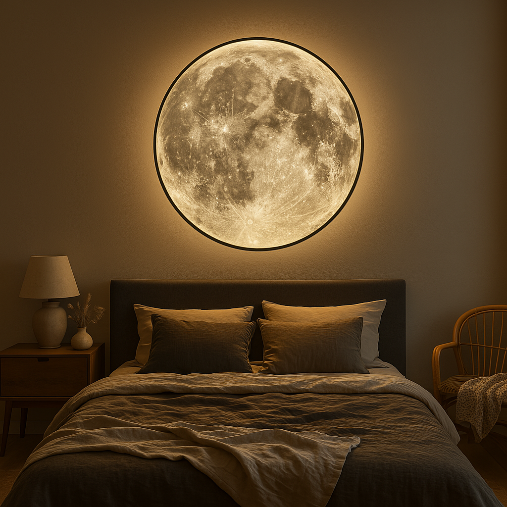 Wandleuchte Mond