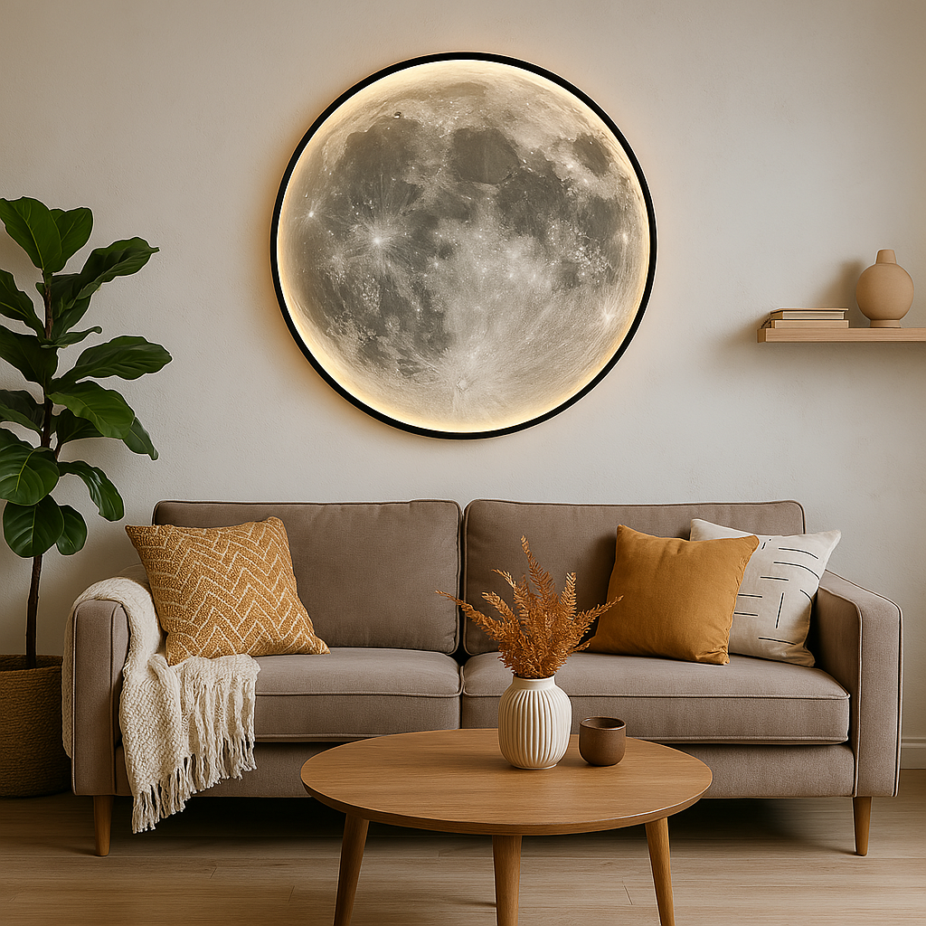 Wandleuchte Mond