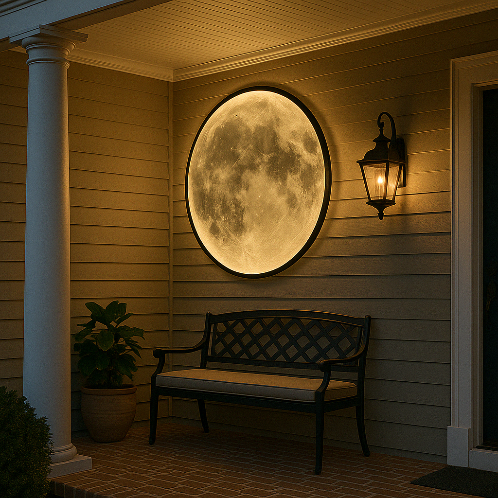 Wandleuchte Mond